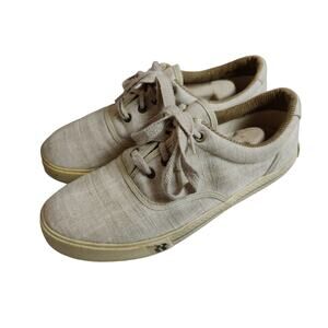 Romika Women's or Men's Sz 42 Linen Canvas Beige Sneakers Neutral Mimimalist